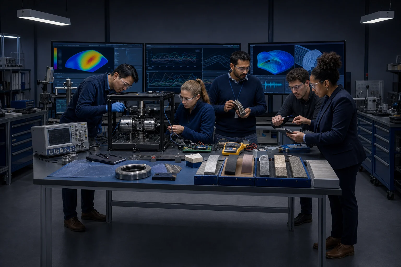 Engineering researchers connecting physical test evidence simulation and embedded systems